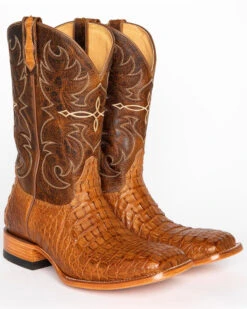 Cody James Men's Burnished Caiman Exotic Boots - Broad Square Toe -Cowboy Boots & Accessories Deals Store 036W27 41 P3