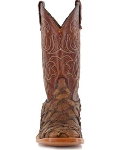 Cody James Men's Pirarucu Exotic Boots - Broad Square Toe -Cowboy Boots & Accessories Deals Store 2000205076 200 FT