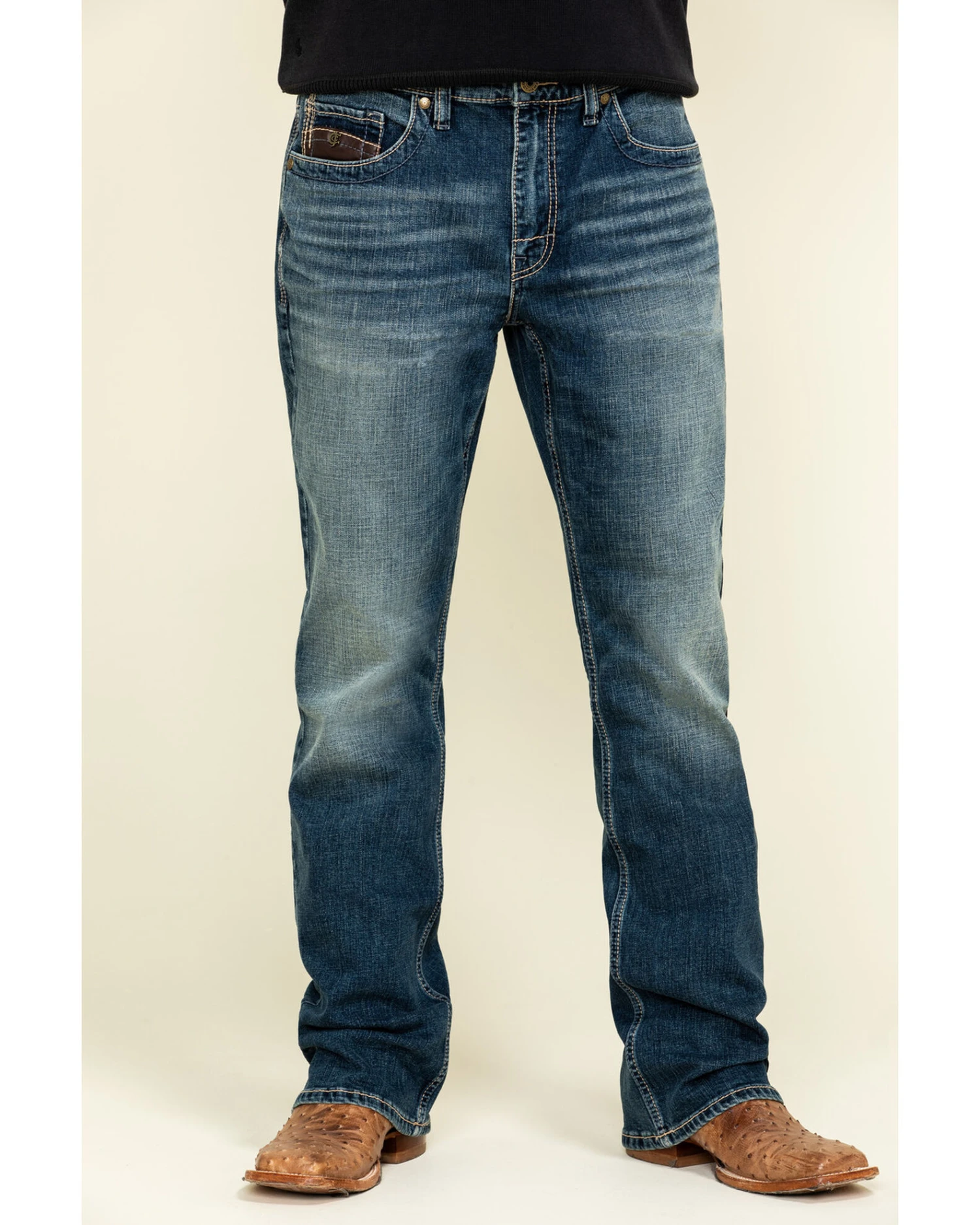 Cody James Core Men's Sundance Medium Wash Stretch Slim Bootcut Jeans 4 Cody James Core Men's Sundance Medium Wash Stretch Slim Bootcut Jeans - Image 4