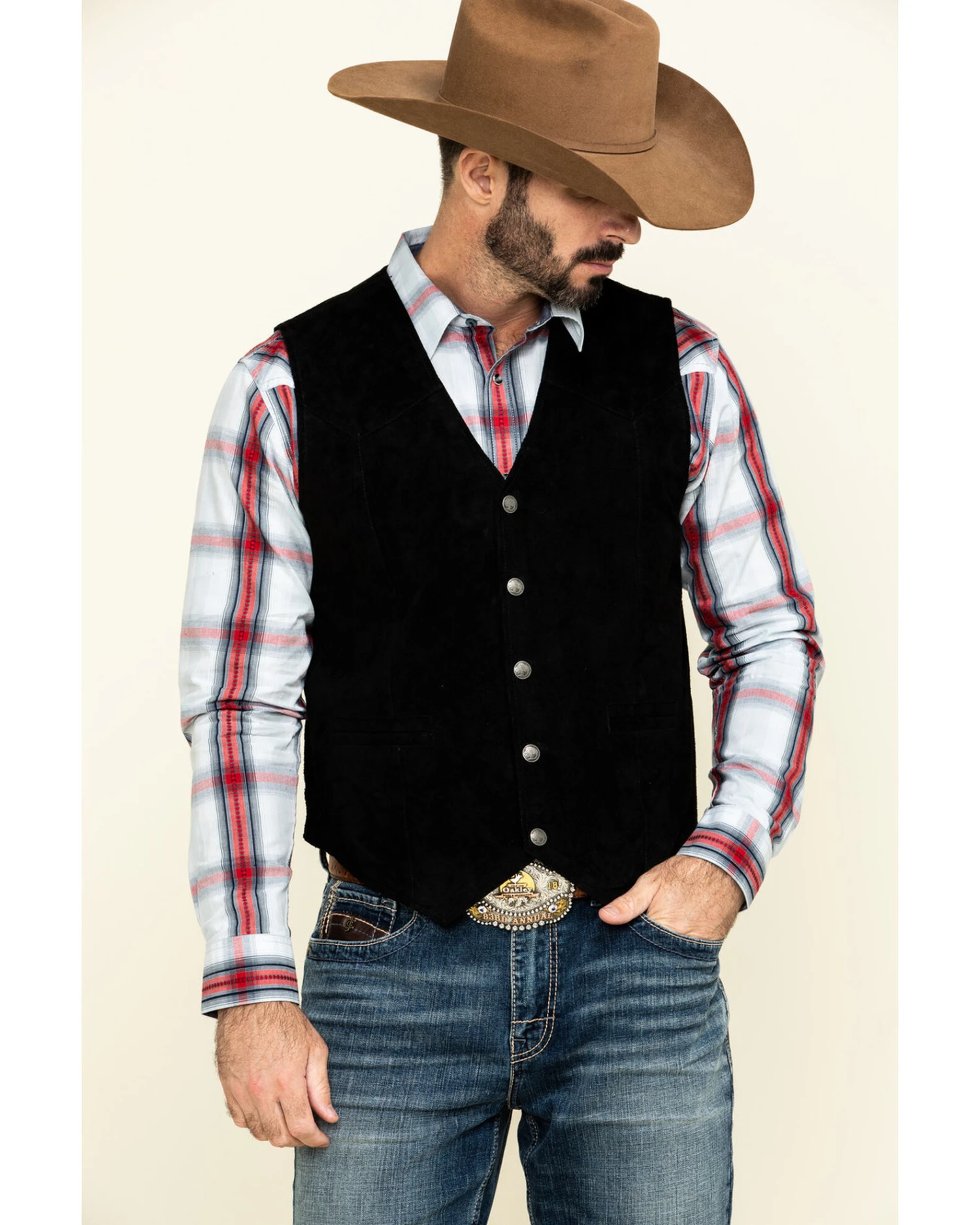 Cody James Men's Angus Suede Vest 3 Cody James Men's Angus Suede Vest - Image 3