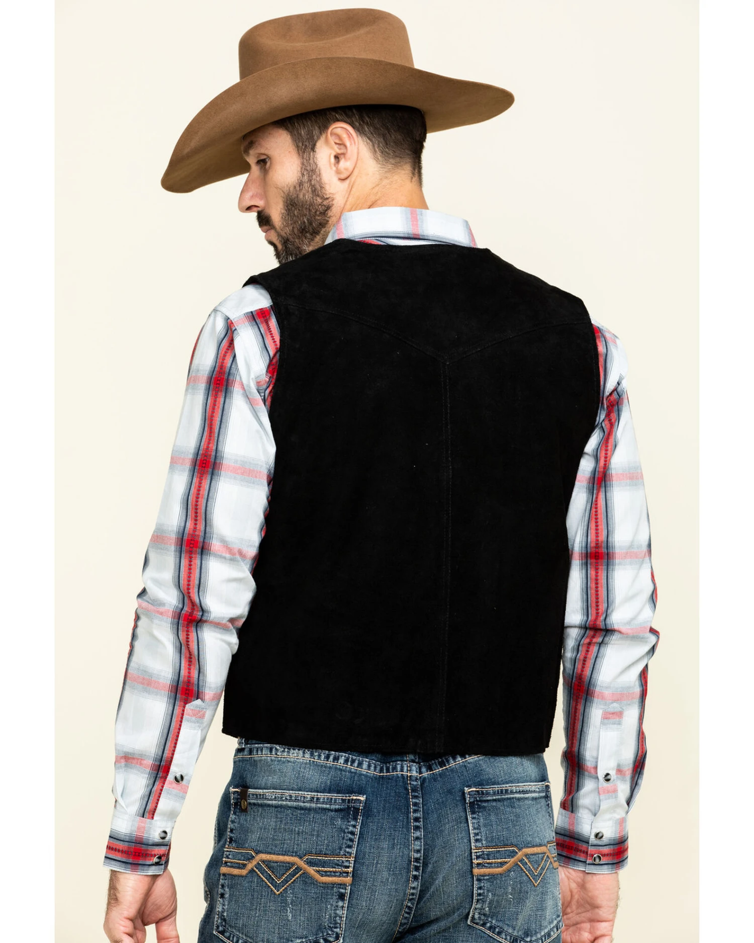 Cody James Men's Angus Suede Vest 4 Cody James Men's Angus Suede Vest - Image 4