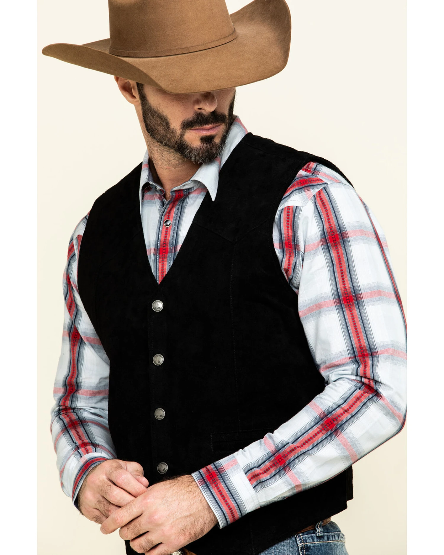 Cody James Men's Angus Suede Vest 2 Cody James Men's Angus Suede Vest - Image 2