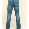 Cody James Men's Hawken Medium Wash Crosshatch Stretch Slim Bootcut Jeans
