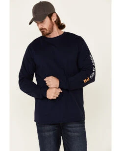 Cody James Men's FR Logo Long Sleeve Work T-Shirt -Cowboy Boots & Accessories Deals Store 2000318887 402 P1