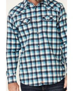 Cody James Men's FR Plaid Print Long Sleeve Work Shirt
