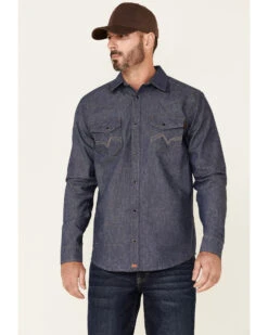 Cody James Men's FR Denim Long Sleeve Work Shirt -Cowboy Boots & Accessories Deals Store 2000325702 402 P1