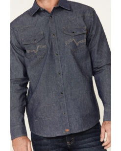 Cody James Men's FR Denim Long Sleeve Work Shirt -Cowboy Boots & Accessories Deals Store 2000325702 402 P3