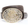 Cody James Men's Two-Tone Mexican Eagle Buckle Belt