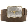Cody James Men's Scalloped Longhorn Western Belt
