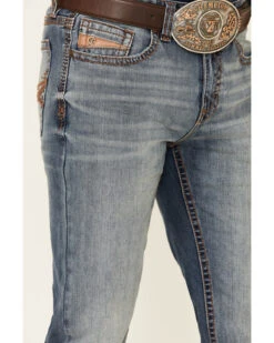 Cody James Core Men's Silver Spur Medium Wash Performance Stretch Slim Bootcut Jeans -Cowboy Boots & Accessories Deals Store 2000342679 400 P4