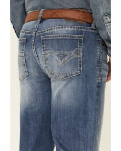 Cody James Men's Finley Light Wash Stackable Stretch Regular Straight Jeans -Cowboy Boots & Accessories Deals Store 2000342921 400 P3