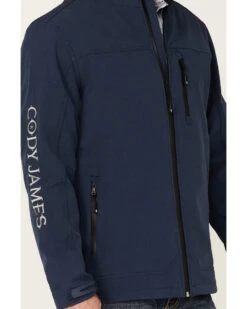 Cody James Core Men's Steamboat Logo Zip-Front Softshell Jacket -Cowboy Boots & Accessories Deals Store 2000343274 410 P3