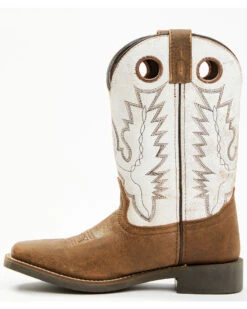 Cody James Boys' Pull On Leather Western Boots - Broad Square Toe -Cowboy Boots & Accessories Deals Store 2000346554 200 P3