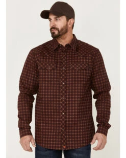 Cody James Men's FR Tartan Plaid Print Long Sleeve Snap Work Shirt -Cowboy Boots & Accessories Deals Store 2000349499 200 P1