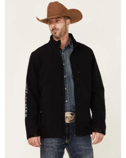 Cody James Core Men's Serape Logo Sleeve Zip-Front Steamboat Jacket -Cowboy Boots & Accessories Deals Store 2000350758 001 P1