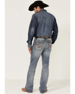 Cody James Core Men's Bear Down Light Wash Stretch Slim Bootcut Jeans