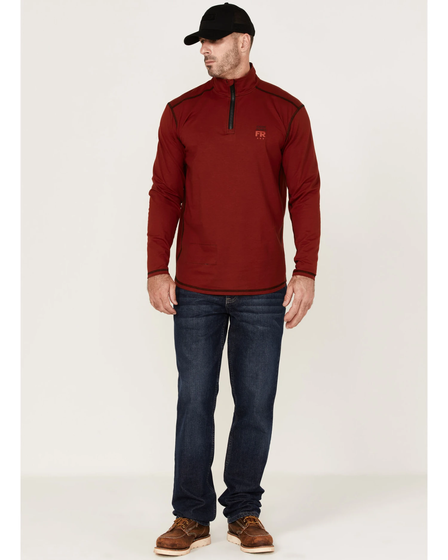Cody James Men's FR Knit 1/4 Zip-Front Work Pullover 2 Cody James Men's FR Knit 1/4 Zip-Front Work Pullover - Image 2