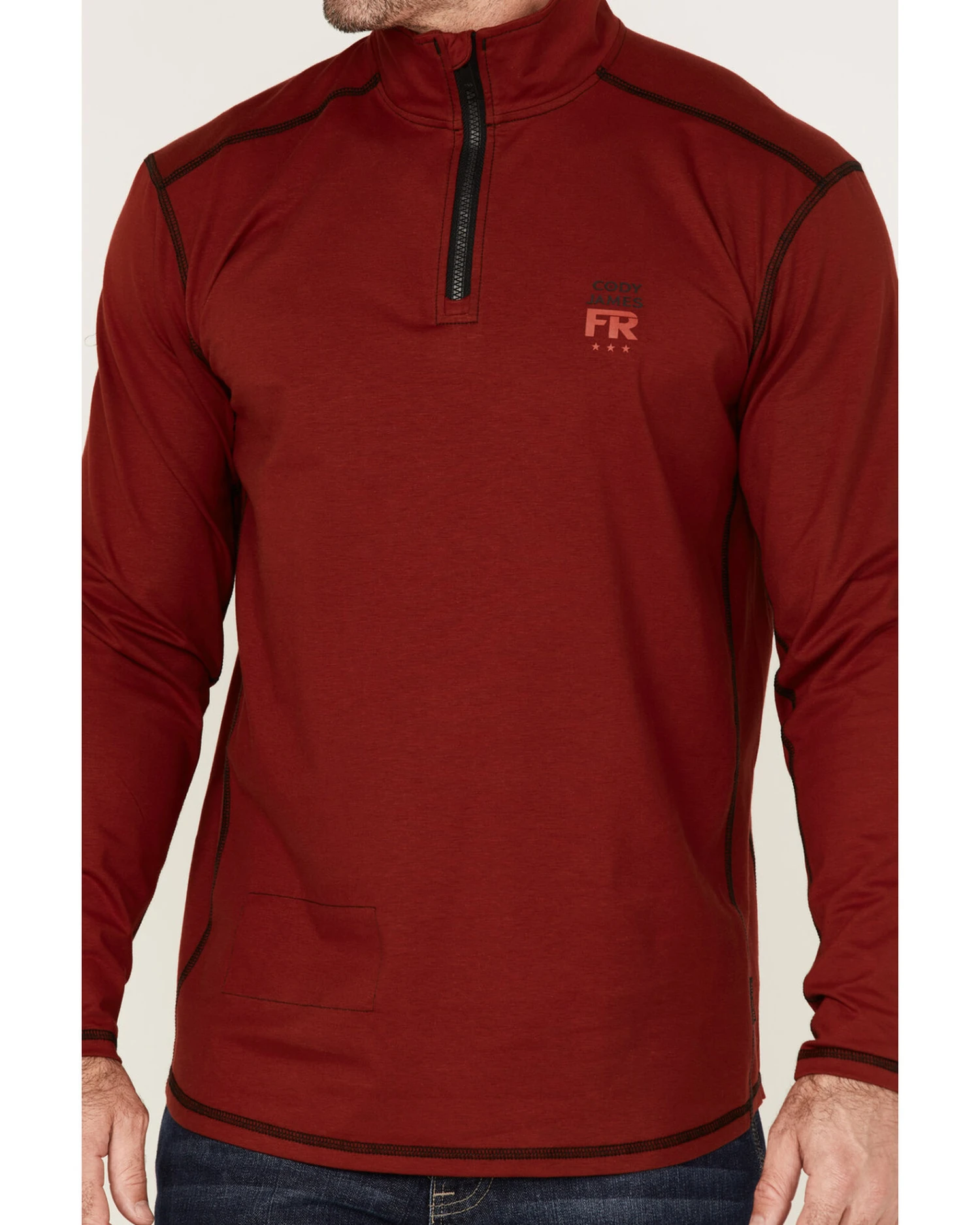 Cody James Men's FR Knit 1/4 Zip-Front Work Pullover 3 Cody James Men's FR Knit 1/4 Zip-Front Work Pullover - Image 3