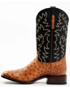 Cody James Men's Full Quill Cognac Ostrich Exotic Western Boots - Broad Square Toe -Cowboy Boots & Accessories Deals Store 2000359772 001 P3