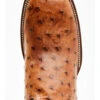 Cody James Men's Full Quill Cognac Ostrich Exotic Western Boots - Broad Square Toe