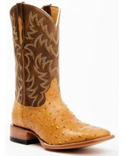 Cody James Men's Full-Quill Ostrich Exotic Western Boots - Broad Square Toe -Cowboy Boots & Accessories Deals Store 2000359773 200 P1
