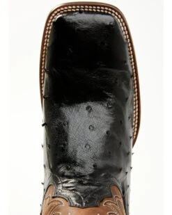 Cody James Men's Saddle Black Full-Quill Ostrich Exotic Western Boots - Broad Square Toe -Cowboy Boots & Accessories Deals Store 2000359778 001 P6