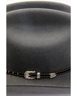 Cody James Men's 3X Smoke Gray Concho Buckle Band Wool Felt Western Hat
