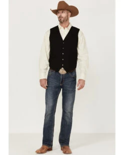 Cody James Men's Highlands Slub Button-Front Western Vest -Cowboy Boots & Accessories Deals Store 2000364439 001 P2
