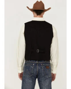 Cody James Men's Highlands Slub Button-Front Western Vest -Cowboy Boots & Accessories Deals Store 2000364439 001 P4