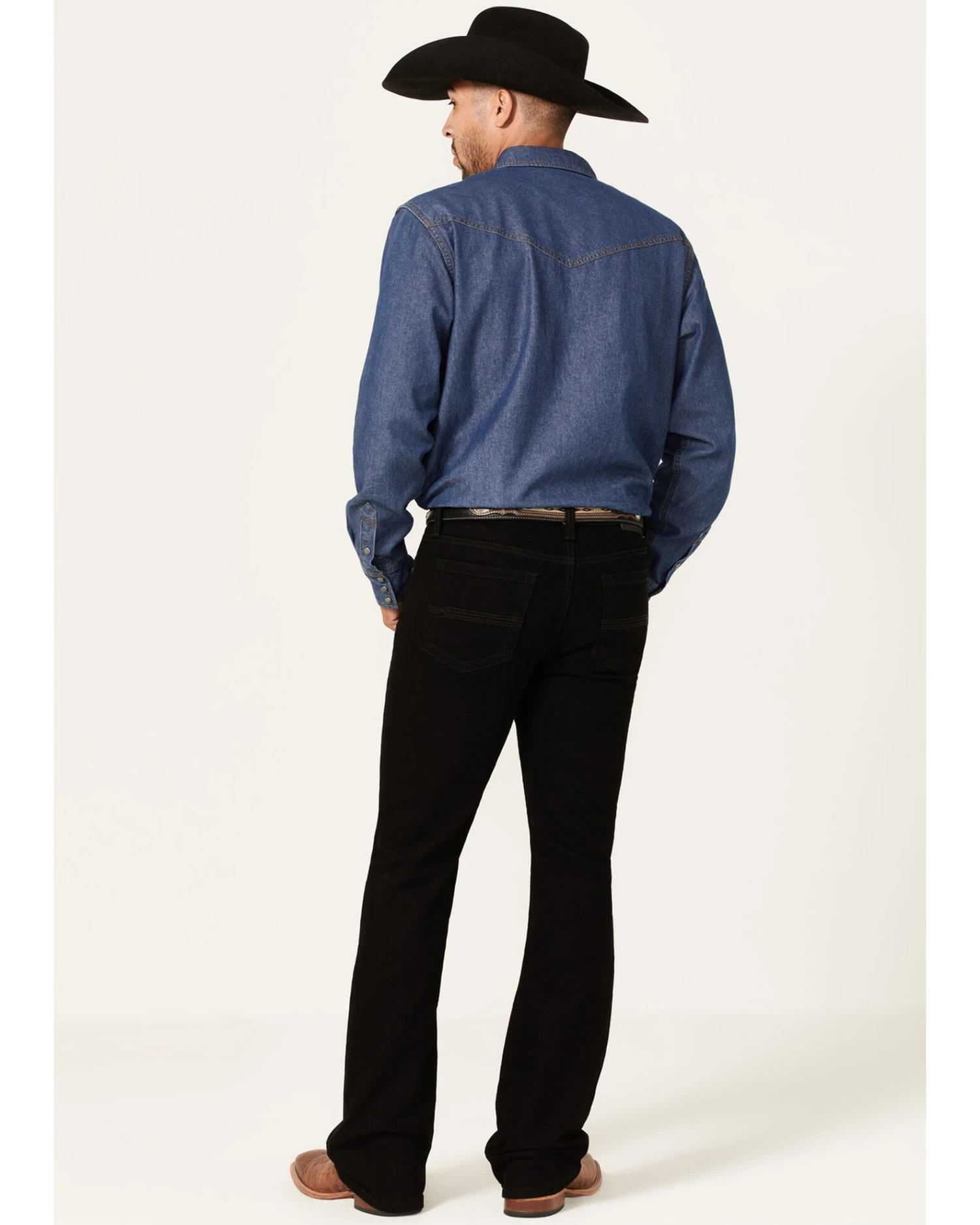 Cody James Men's Night Rider Black Wash Stretch Slim Bootcut Jeans 1 Cody James Men's Night Rider Black Wash Stretch Slim Bootcut Jeans