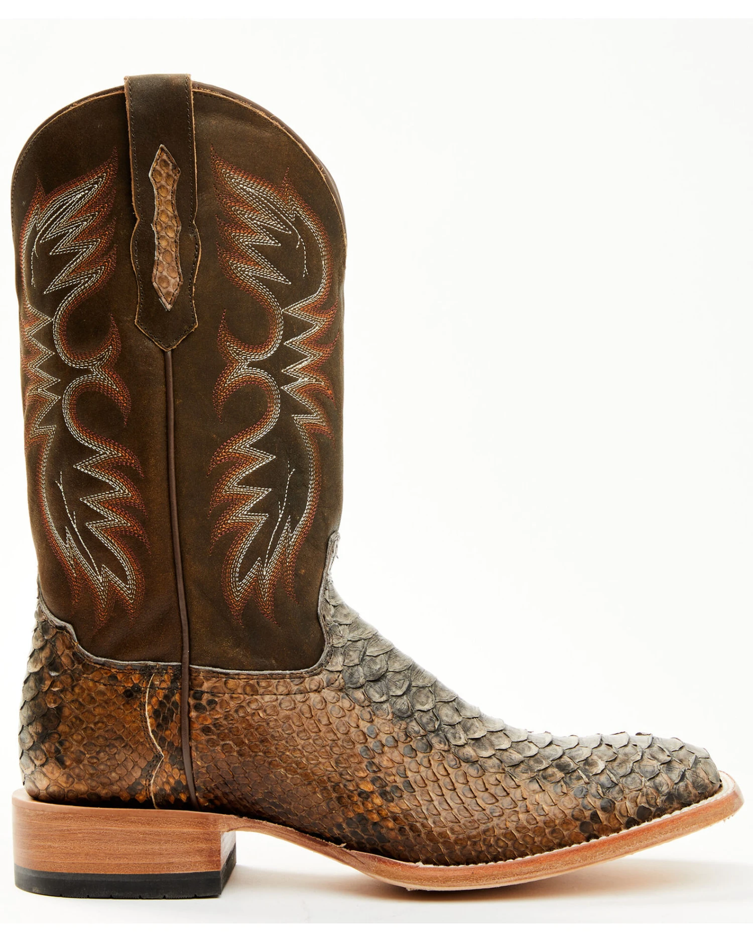 Cody James Men's Python Exotic Western Boots - Broad Square Toe 4 Cody James Men's Python Exotic Western Boots - Broad Square Toe - Image 4