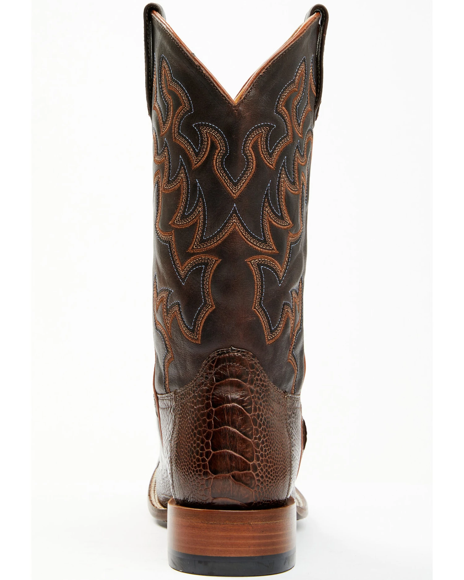Cody James Men's Antique Cafe Ostrich Leg Exotic Western Boots - Broad Square Toe 7 Cody James Men's Antique Cafe Ostrich Leg Exotic Western Boots - Broad Square Toe - Image 7