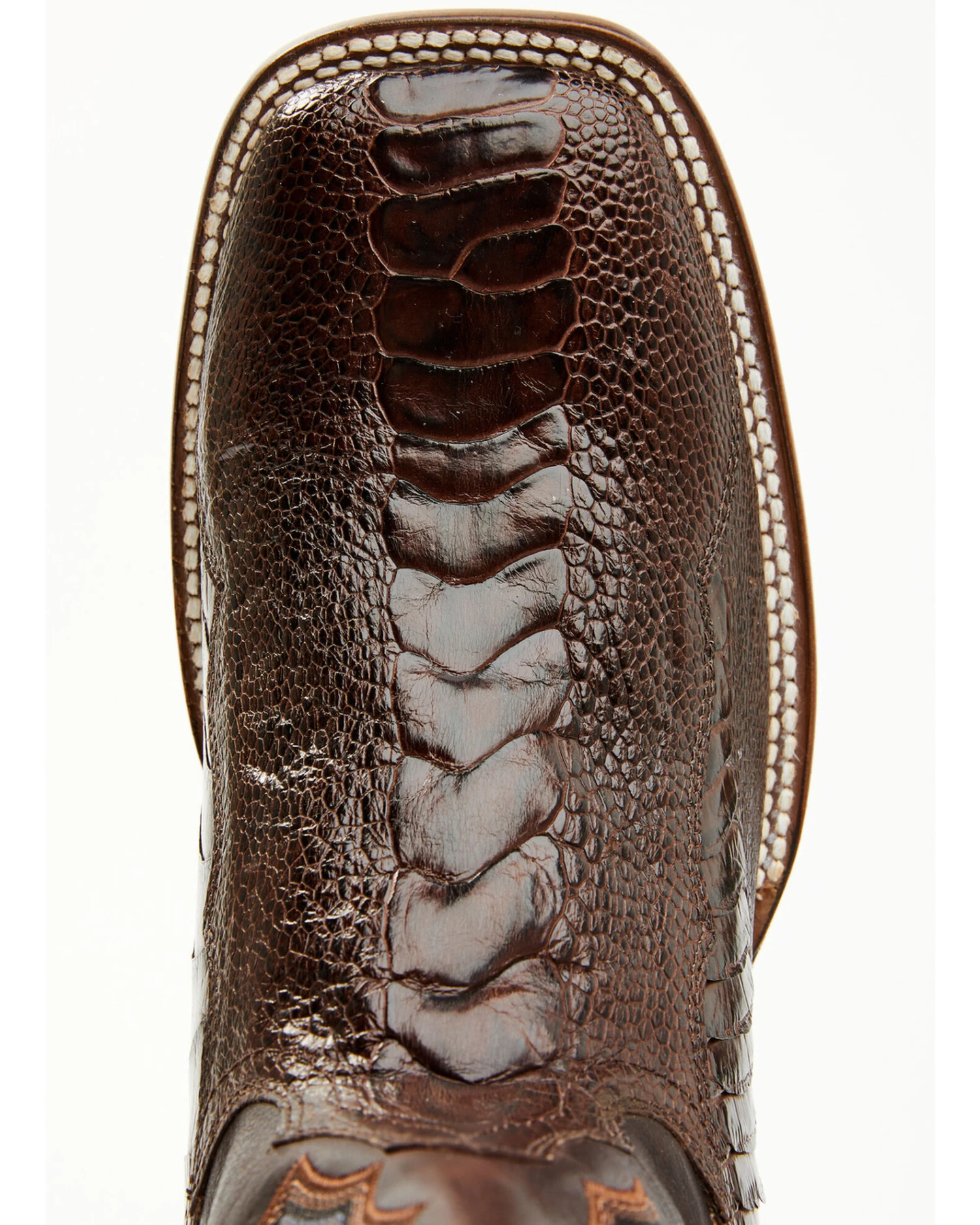 Cody James Men's Antique Cafe Ostrich Leg Exotic Western Boots - Broad Square Toe 2 Cody James Men's Antique Cafe Ostrich Leg Exotic Western Boots - Broad Square Toe - Image 2