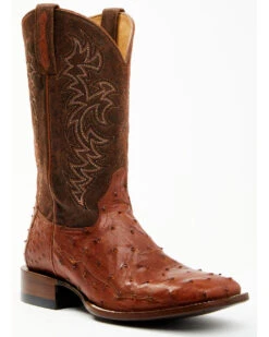 Cody James Men's Brandy Genuine Ostrich Exotic Western Boots - Broad Square Toe -Cowboy Boots & Accessories Deals Store 2000371858 600 P1