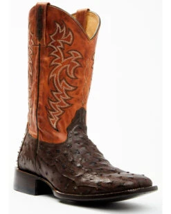 Cody James Men's Sienna Genuine Ostrich Exotic Western Boots - Broad Square Toe -Cowboy Boots & Accessories Deals Store 2000371861 200 P1