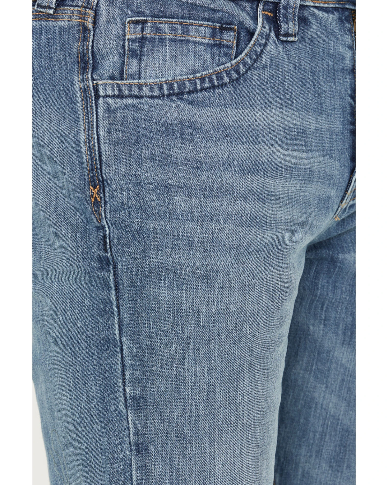 Cody James FR Men's Clover Leaf Wash Slim Straight 5-Pocket Stretch Jeans 3 Cody James FR Men's Clover Leaf Wash Slim Straight 5-Pocket Stretch Jeans - Image 3