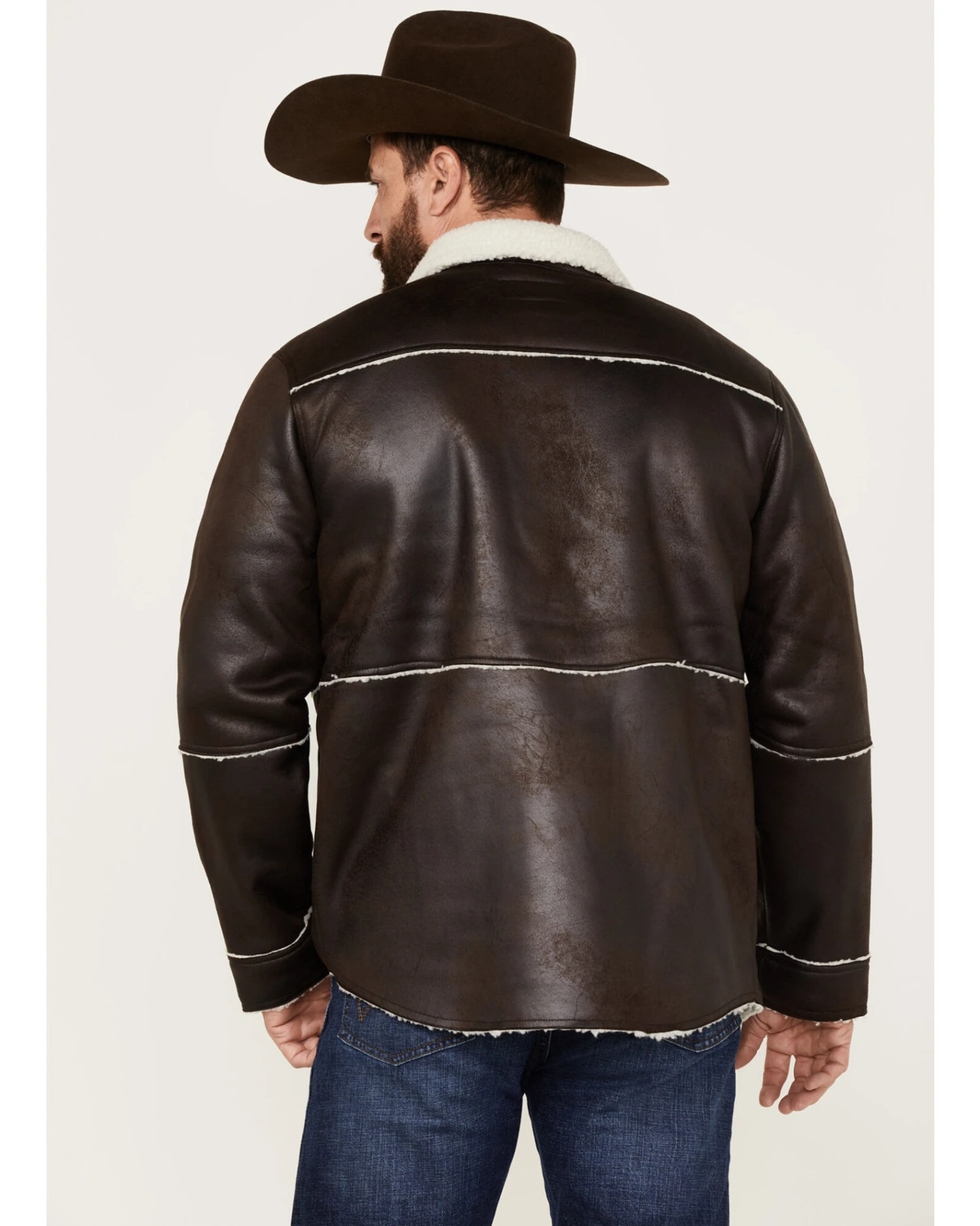 Cody James Men's Carmine Faux Shearling Shacket 1 Cody James Men's Carmine Faux Shearling Shacket