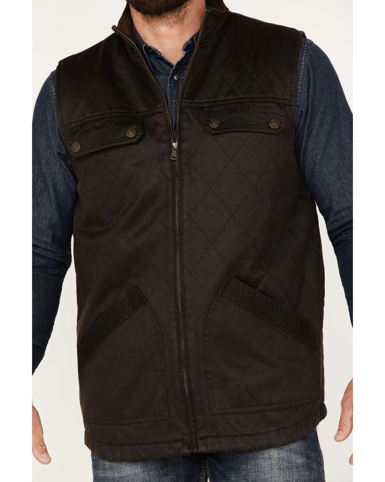 Cody James Men's Perryton Quilted Field Vest 3 Cody James Men's Perryton Quilted Field Vest - Image 3
