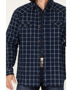 Cody James Men's Ghost Tree Plaid Button Down Sherpa Bonded Western Flannel Shirt Jacket -Cowboy Boots & Accessories Deals Store 2000373974 410 P3