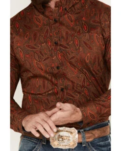 Cody James Men's Tortuga Paisley Print Button Down Western Shirt -Cowboy Boots & Accessories Deals Store 2000374148 200 P3