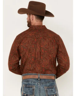 Cody James Men's Tortuga Paisley Print Button Down Western Shirt -Cowboy Boots & Accessories Deals Store 2000374148 200 P4