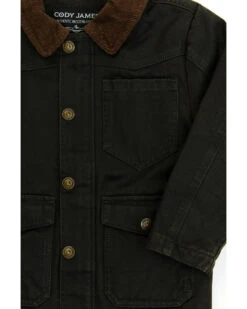 Cody James Toddler Boys' Rancher Faux Oil Skin Field Jacket
