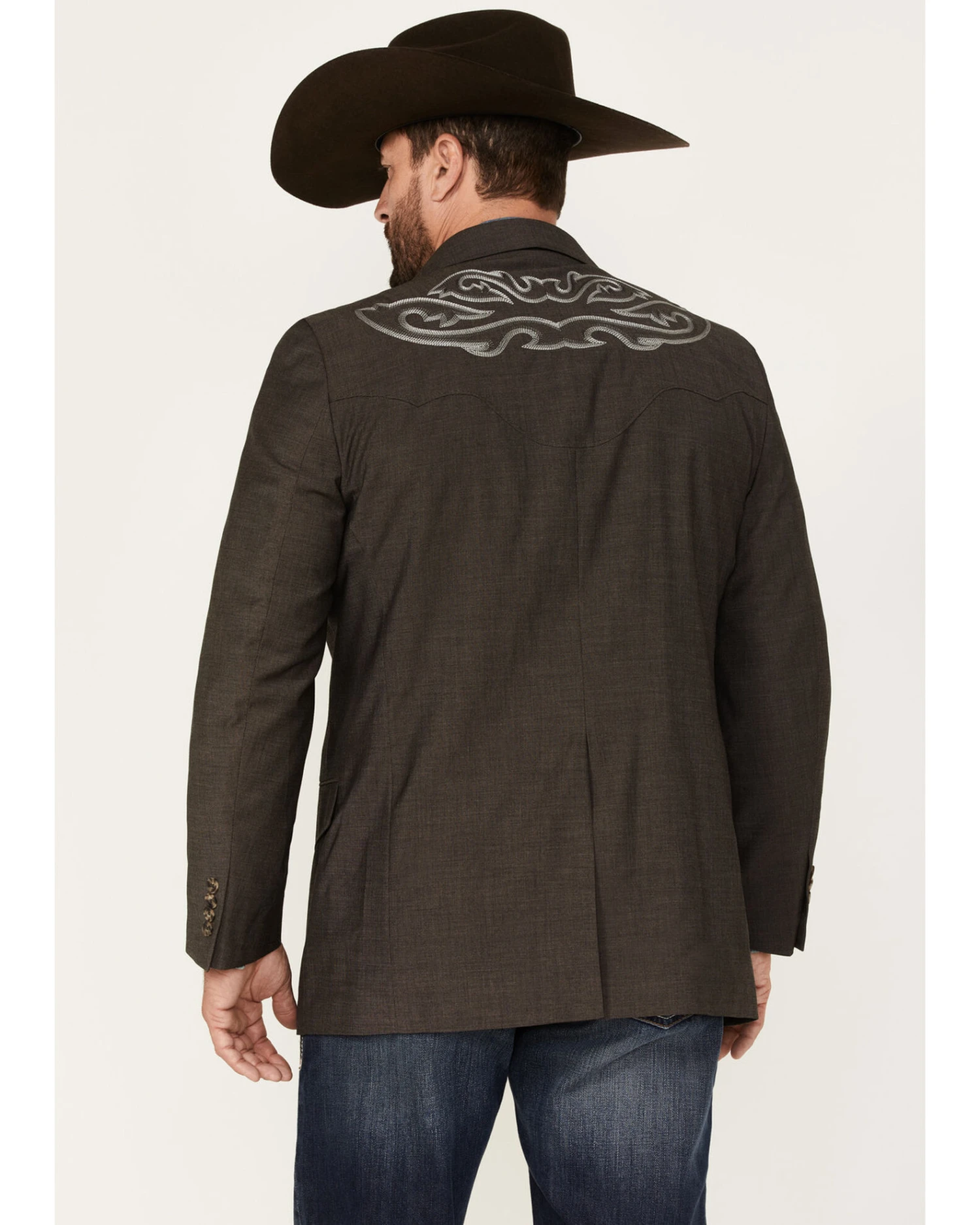 Cody James Men's Memphis Embroidered Boot Stitch Blazer 2 Cody James Men's Memphis Embroidered Boot Stitch Blazer - Image 2