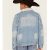 Cody James Boys' Light Wash Sherpa Denim Jacket
