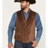 Cody James Men's Amarillo Double-Breasted Velvet Vest
