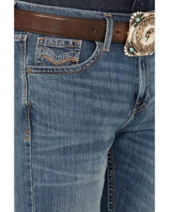 Cody James Men's Light A Shuck Medium Wash Relaxed Bootcut Stretch Denim Jeans -Cowboy Boots & Accessories Deals Store 2000381085 413 P2