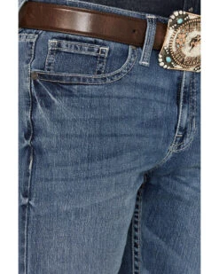 Cody James Men's Shootout Medium Wash Slim Straight Stretch Denim Jeans -Cowboy Boots & Accessories Deals Store 2000381186 413 P2