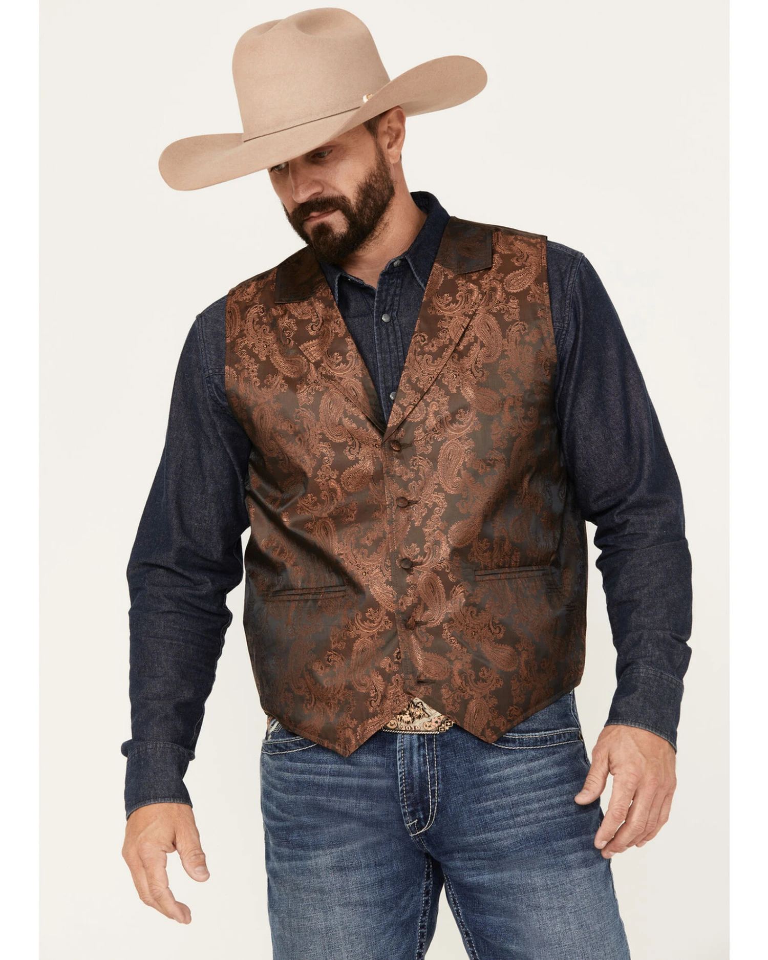 Cody James Men's Noble Paisley Vest 2 Cody James Men's Noble Paisley Vest - Image 2
