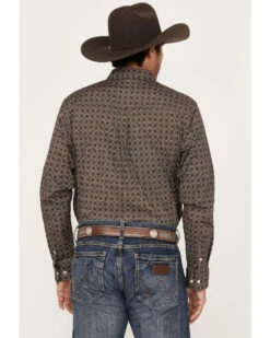 Cody James Men's Money Maker Print Long Sleeve Button Down Western Shirt - Tall -Cowboy Boots & Accessories Deals Store 2000383193 201 P4