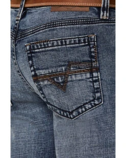 Cody James Men's Outpost Dark Wash Slim Straight Stretch Denim Jeans -Cowboy Boots & Accessories Deals Store 2000386242 415 P4